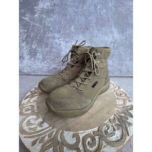 Free Soldier Mens Tactical Combat Boots Coyote Tan Suede Nylon Hiking Mid Top